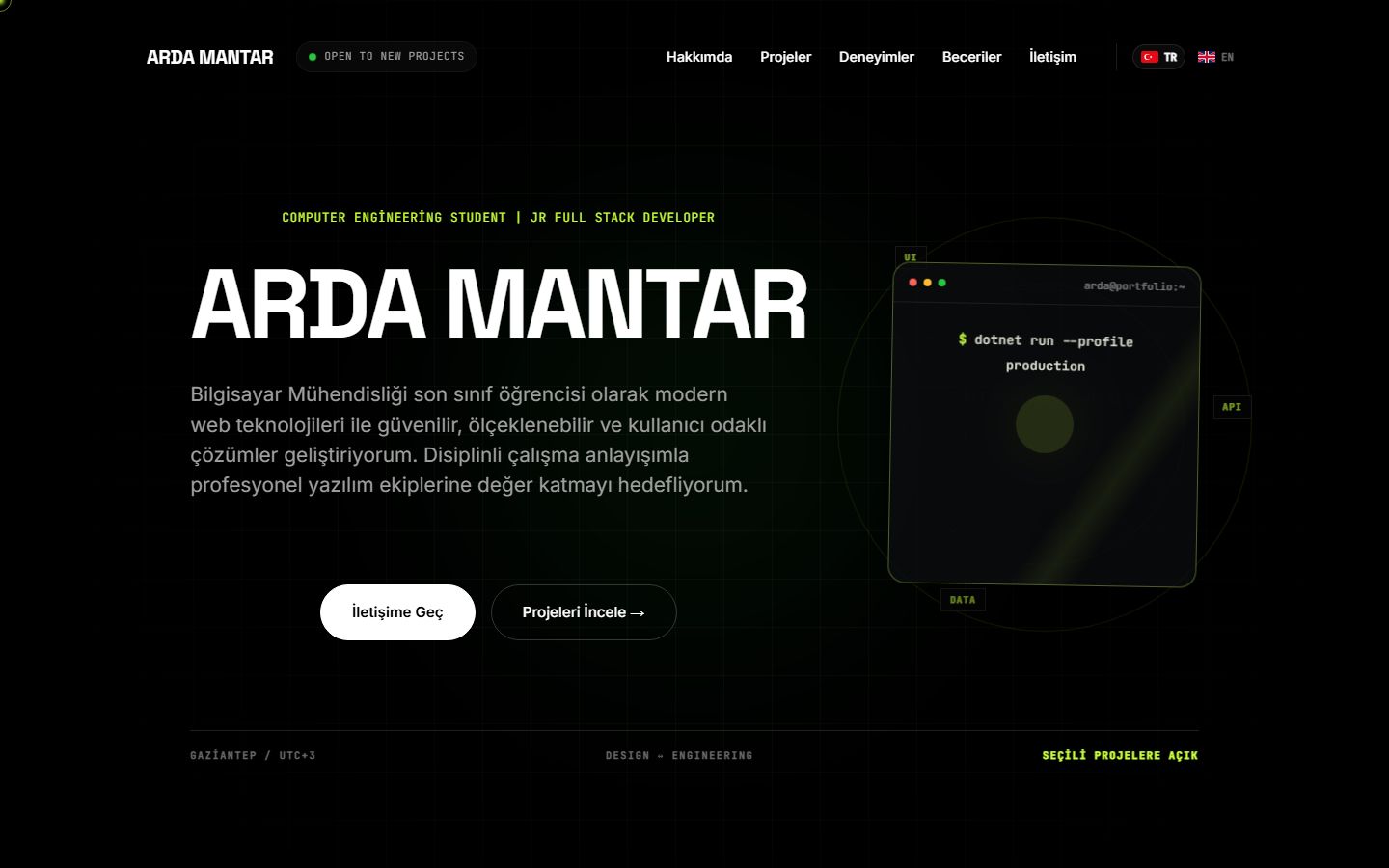 MyPortfolio — Modern Headless CMS & Kişisel Portfolyo